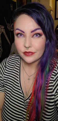 Primal Succubus lentilles cosplay violettes