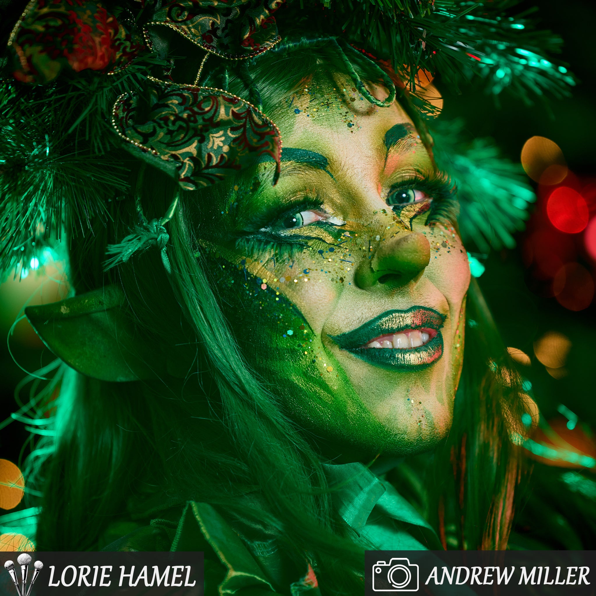 PRIMAL Lizard King lentilles vertes serpent cosplay