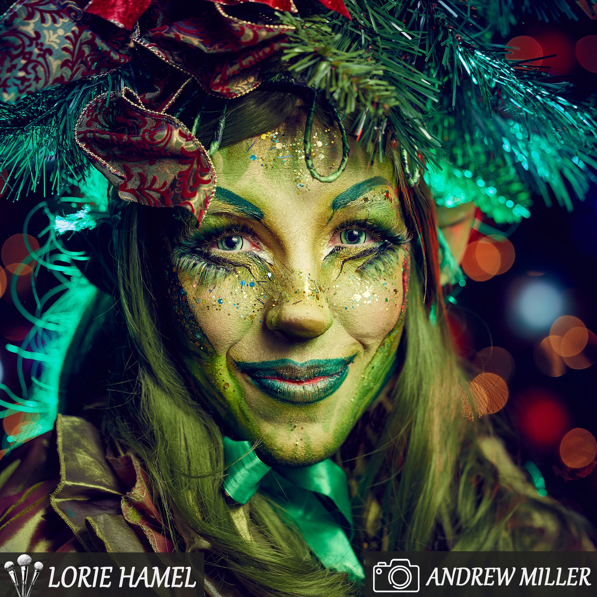 PRIMAL Lizard King lentilles vertes serpent cosplay