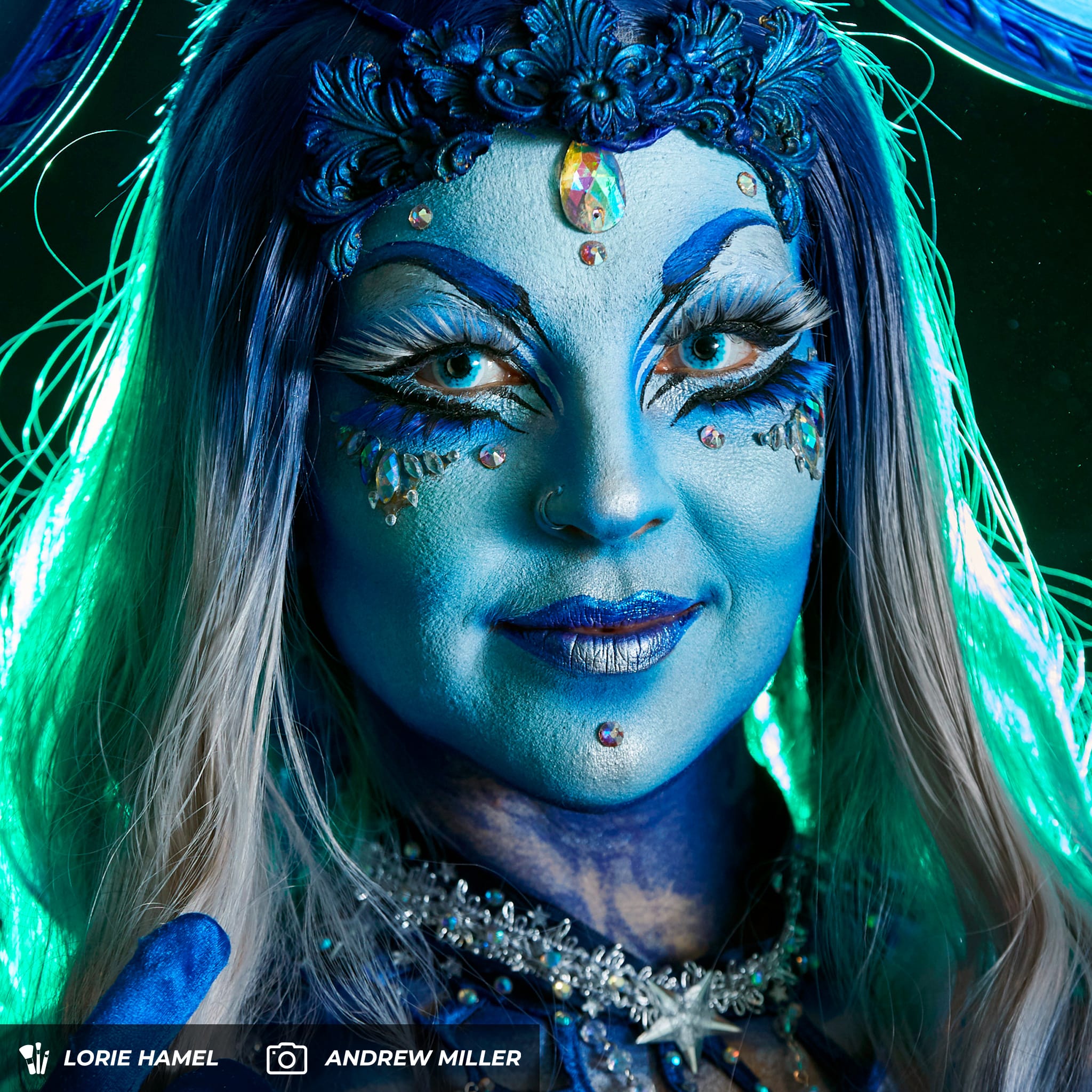 PRIMAL Wraith I lentilles fantaisie blanches bleues