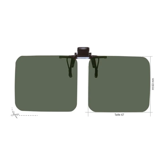 JHB Réf 715S easyclip relevable solaire polarisé taille 67