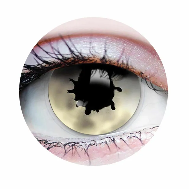 PRIMAL Contagion I lentilles de contact gris jaune effet zombie