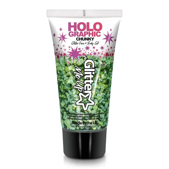 PRIMAL Glitter Me Up Green Envy gel paillettes 50ml holographique