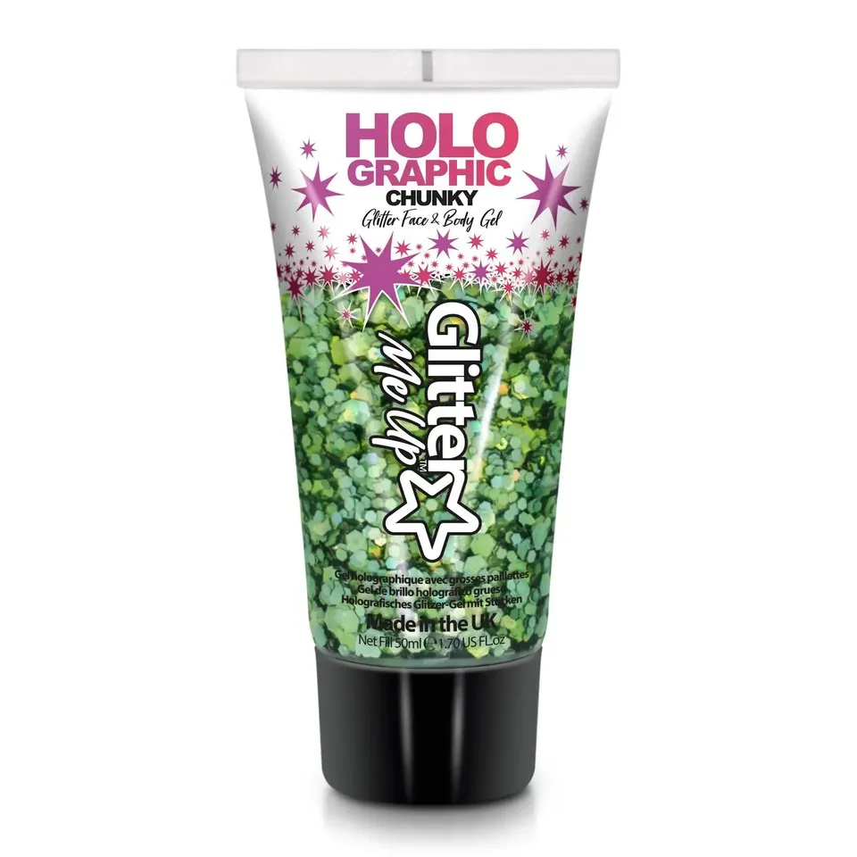 PRIMAL Glitter Me Up Green Envy gel paillettes 50ml holographique