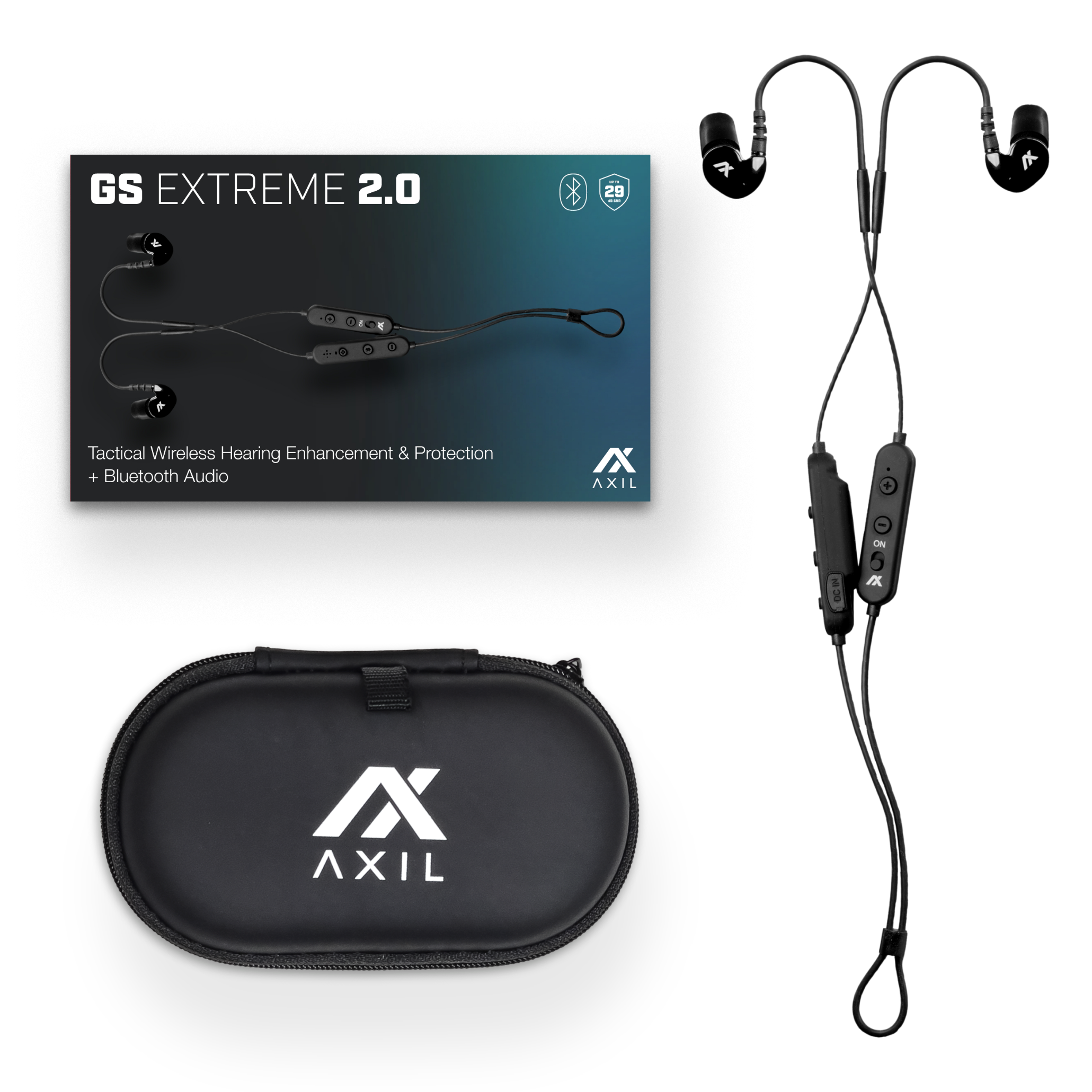 Axil GS Extreme 2.0 écouteurs bluetooth protection auditive 29 dB