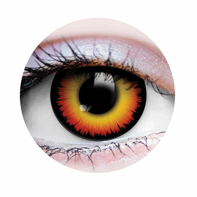 PRIMAL Werewolf II lentilles couleur orange feu loup-garou