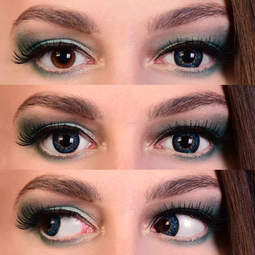 Primal Moonrise Ocean lentilles couleur turquoise 14,5 mm