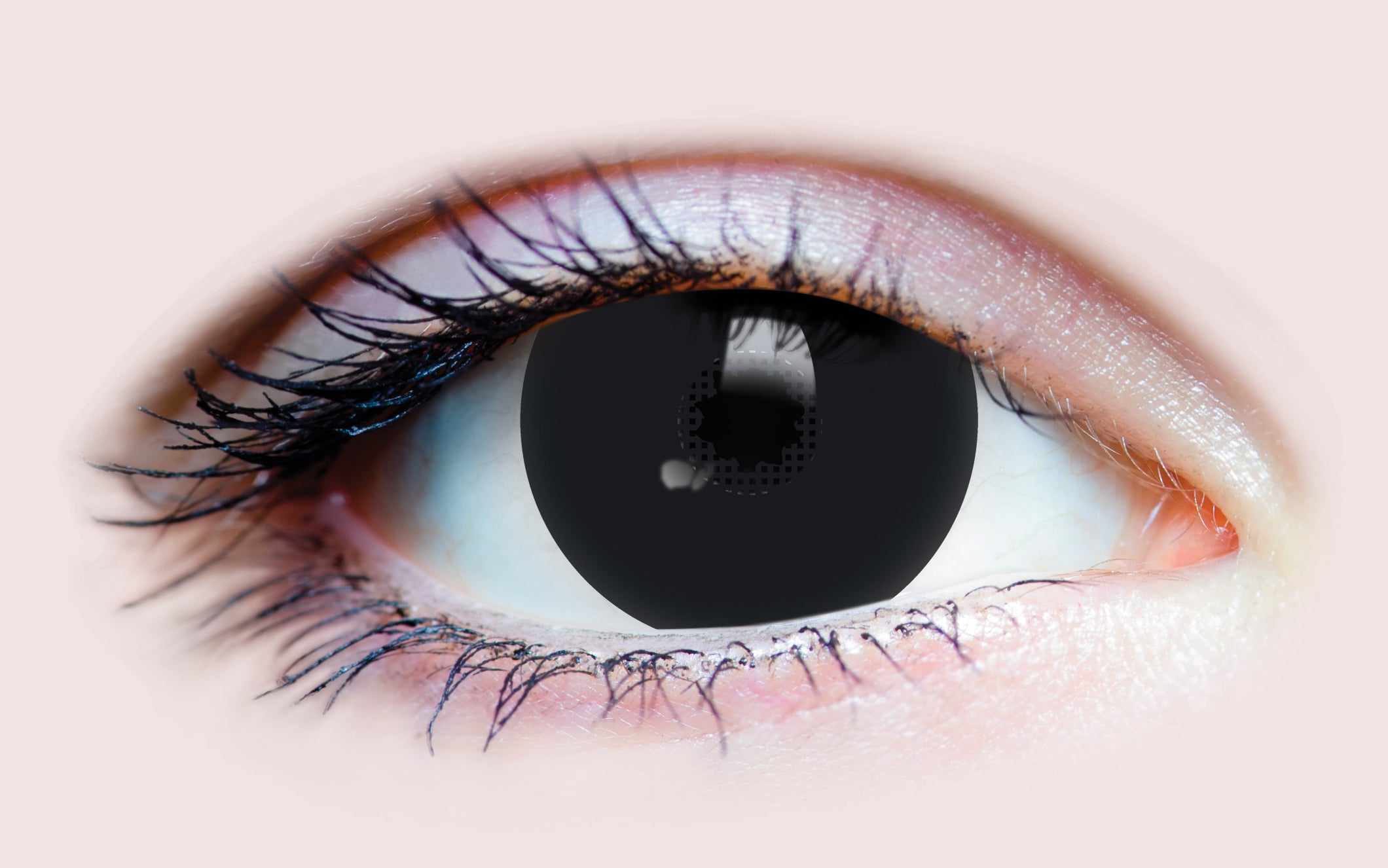 Primal Black Mini Sclera lentilles noires opaques noir total
