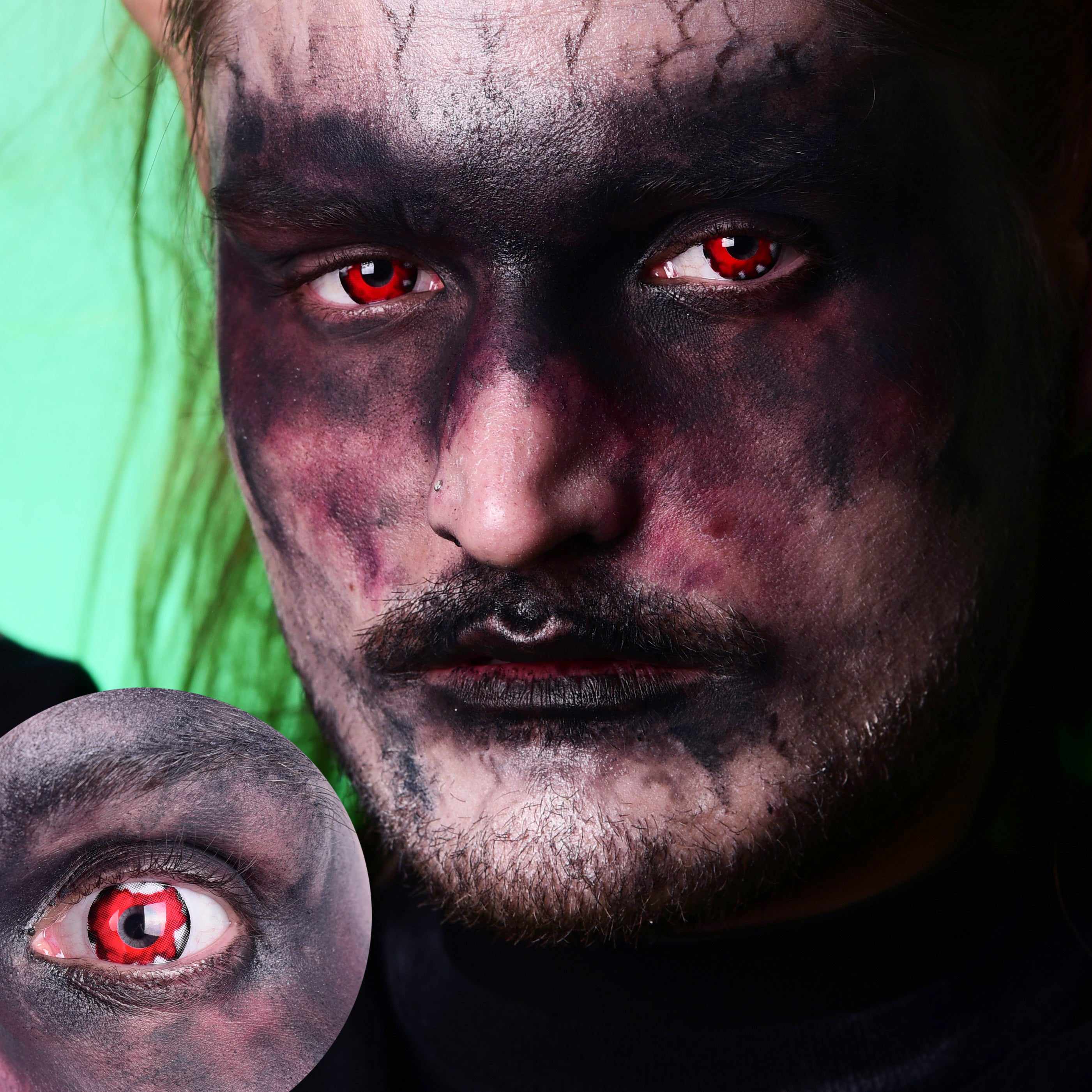 PRIMAL Walking Dead II lentilles cosplay rouges zombie