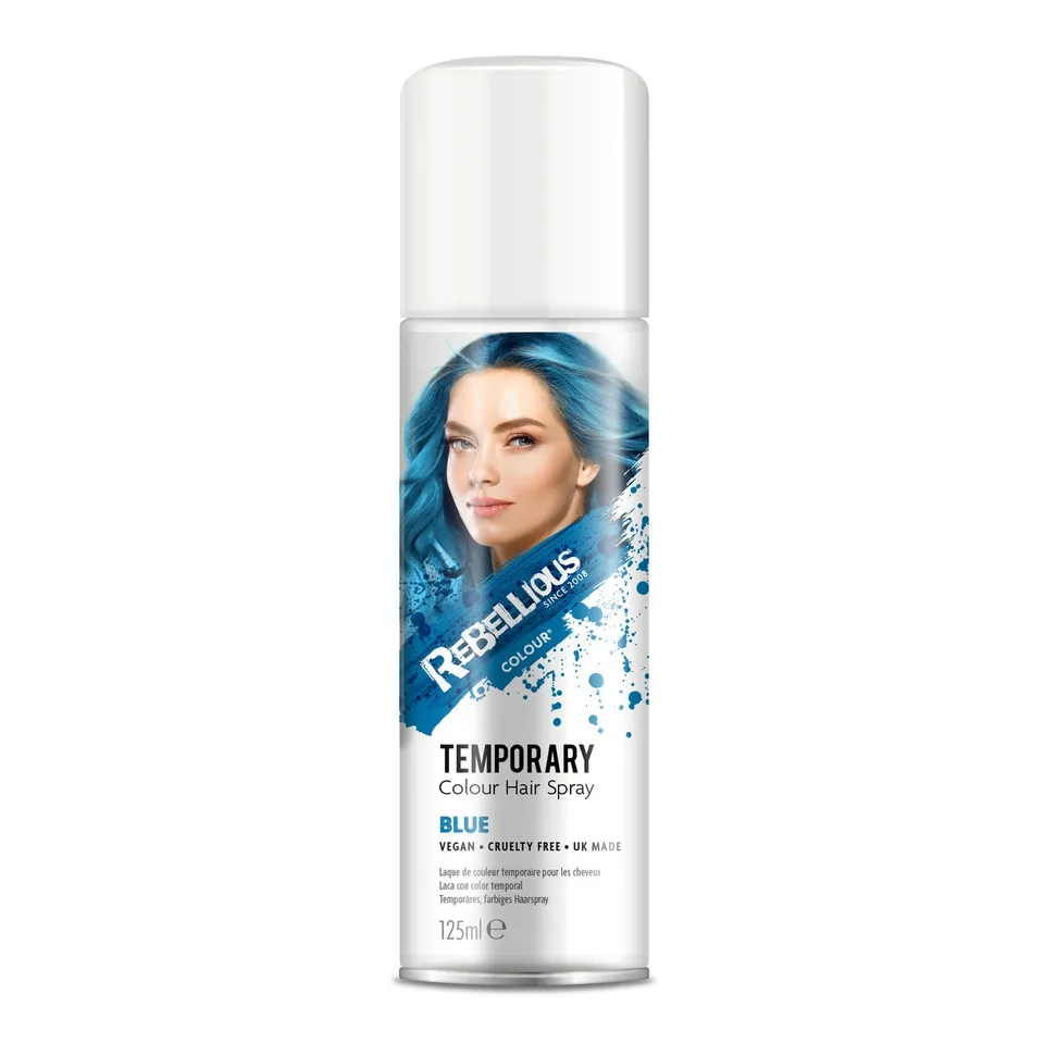 Rebellious Blue Color spray bleu cheveux lavable 125ml