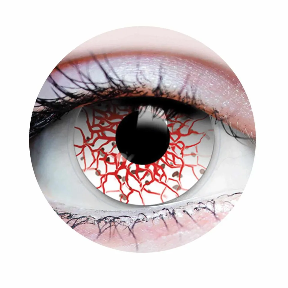 PRIMAL Berserker I lentilles contact blanches et rouges