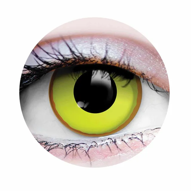 PRIMAL Nightcrawler lentilles jaune fluo bord orange