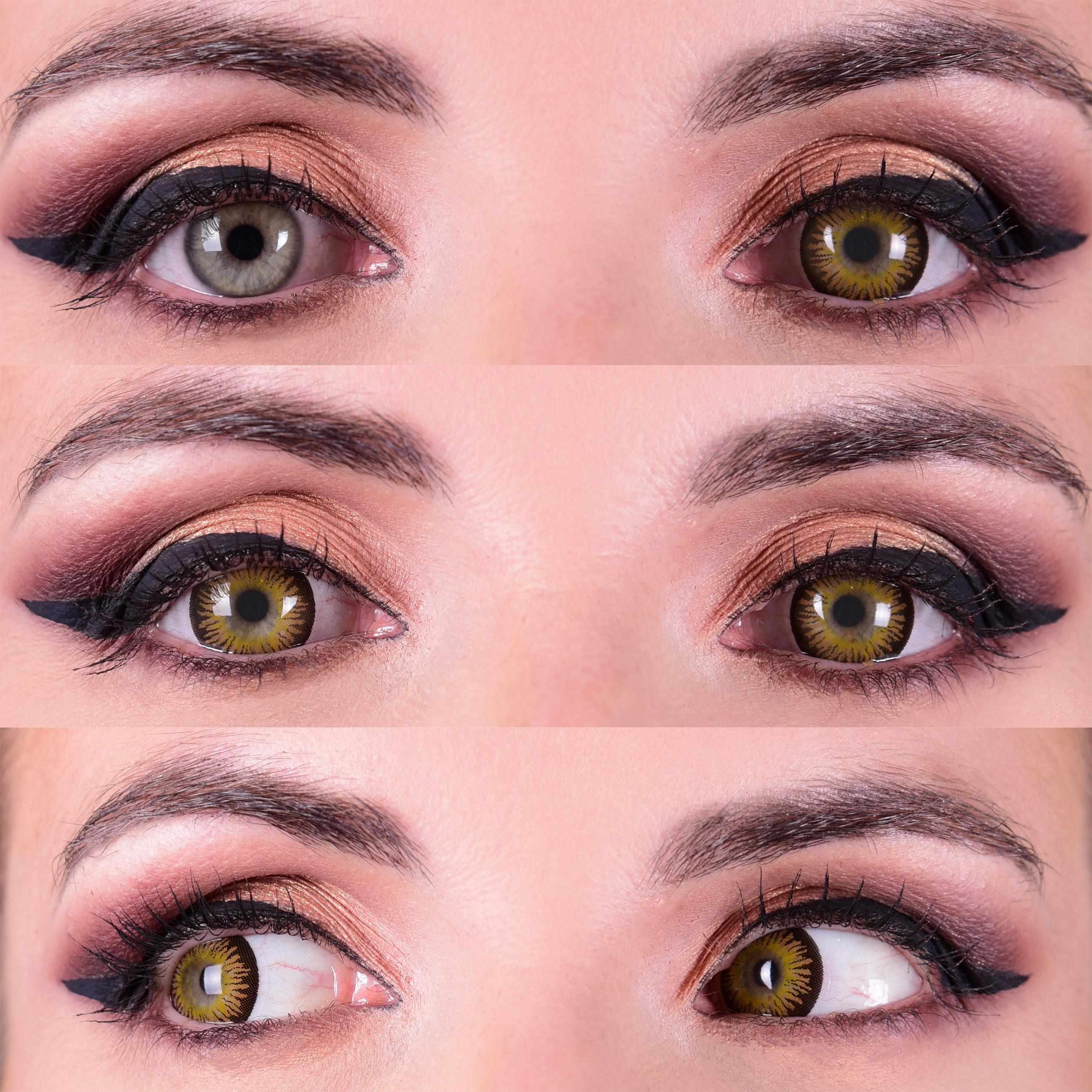 Primal Temptress Chestnut lentilles marron miel 14.5 mm