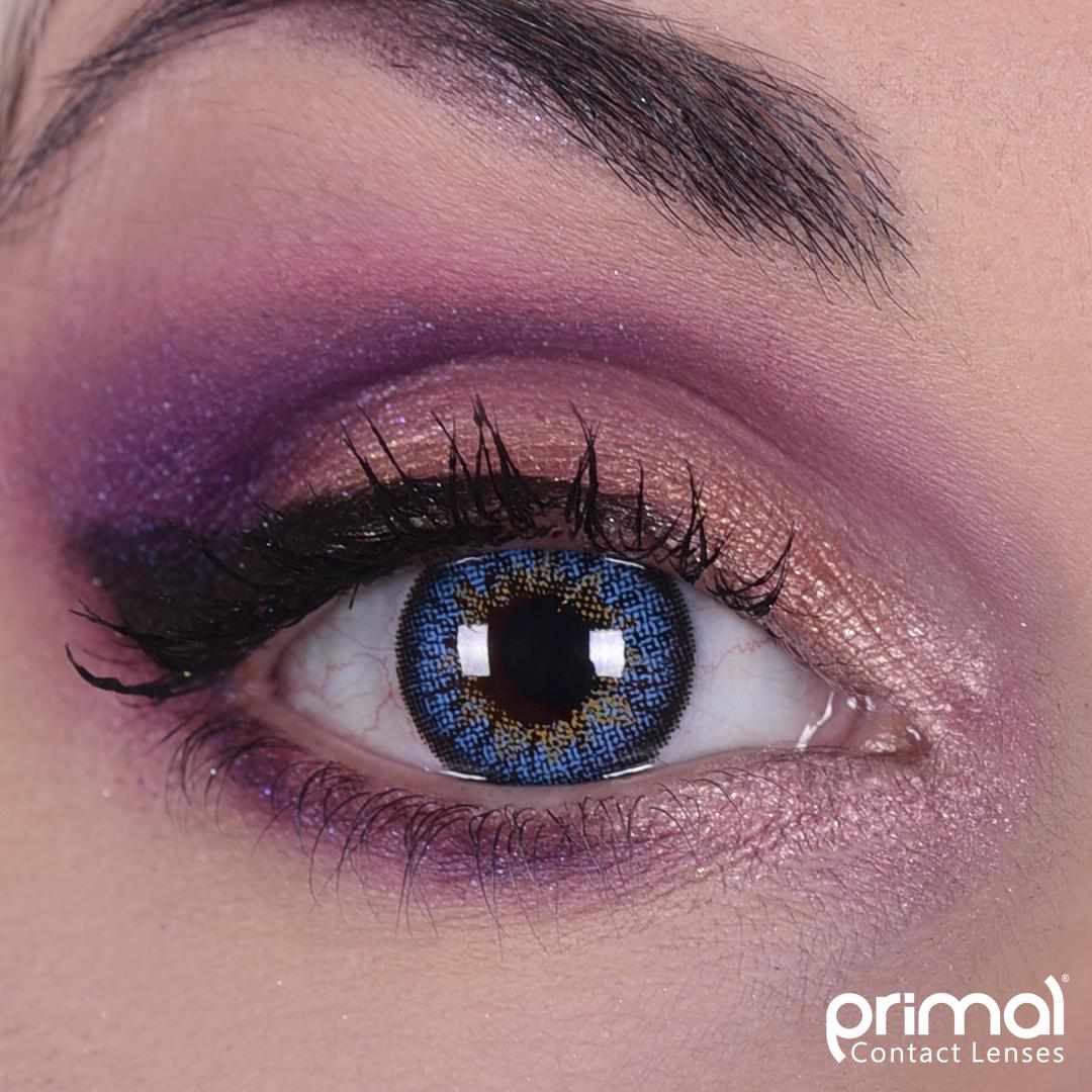 PRIMAL Sunrise Sapphire lentilles bleues 14,2 mm naturelles