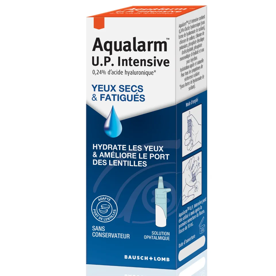 Bausch + Lomb Aqualarm Intensive UP gouttes flacon 10 ml yeux secs