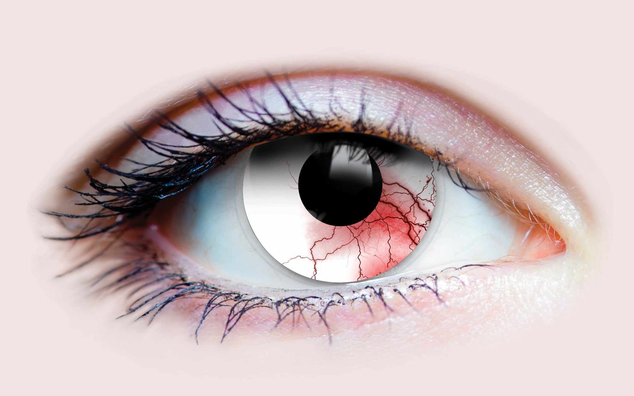 PRIMAL Undead lentilles blanches zombie cosplay