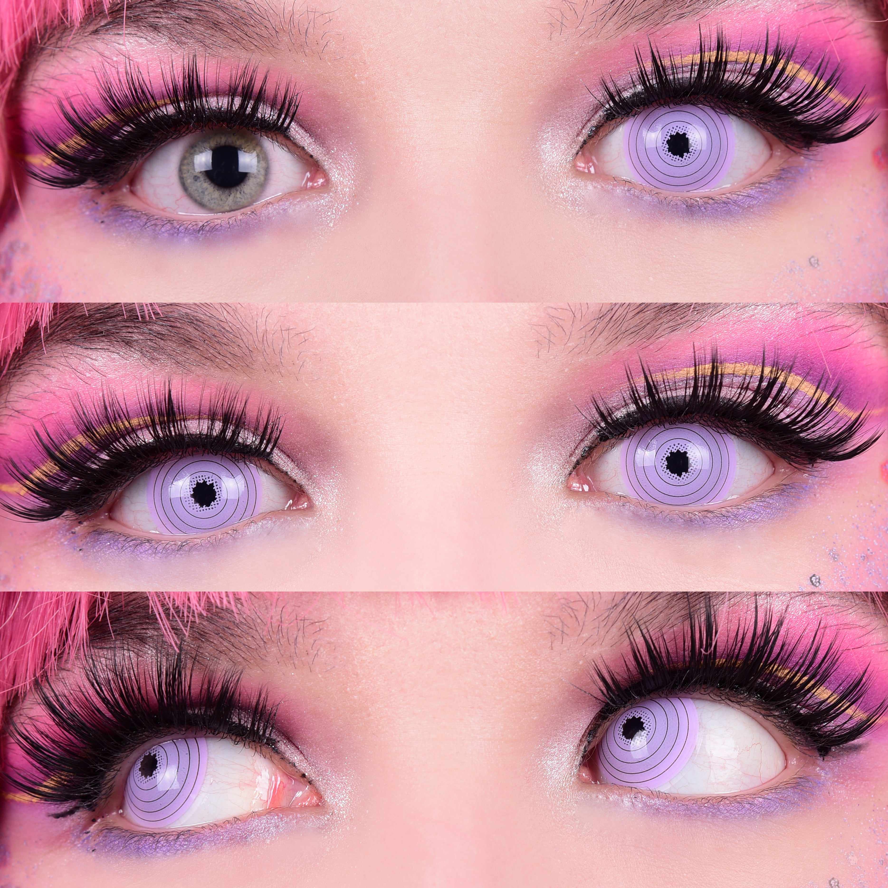 PRIMAL Rinnegan lentilles violettes Naruto cosplay