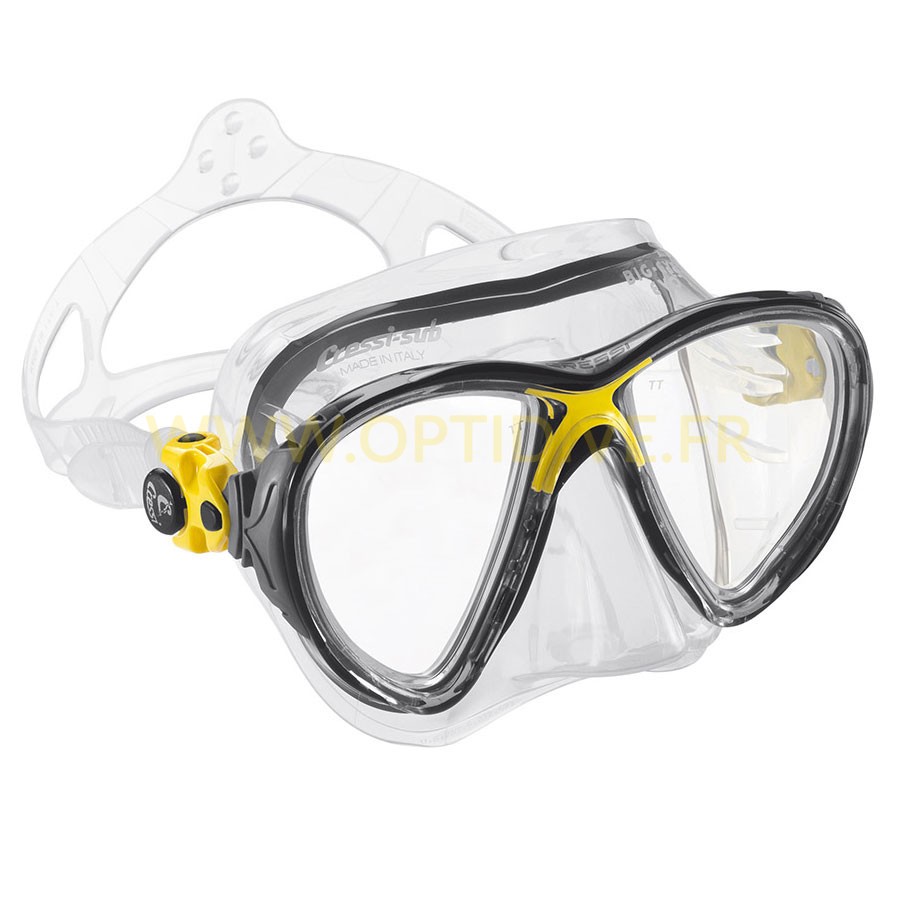 Cressi Big Eyes Evolution masque de plongée incliné