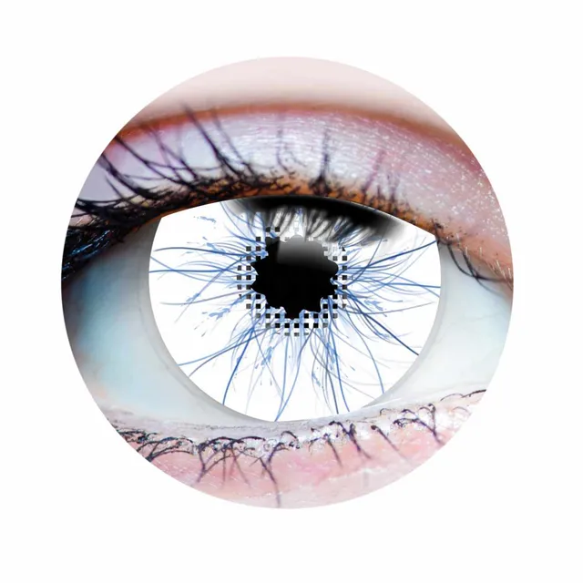 PRIMAL Thor lentilles de contact blanches bleues cosplay