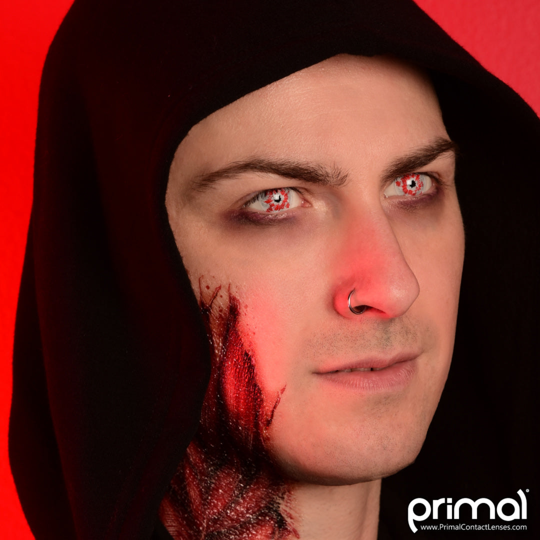 PRIMAL Shatter lentilles rouges effet verre brisé