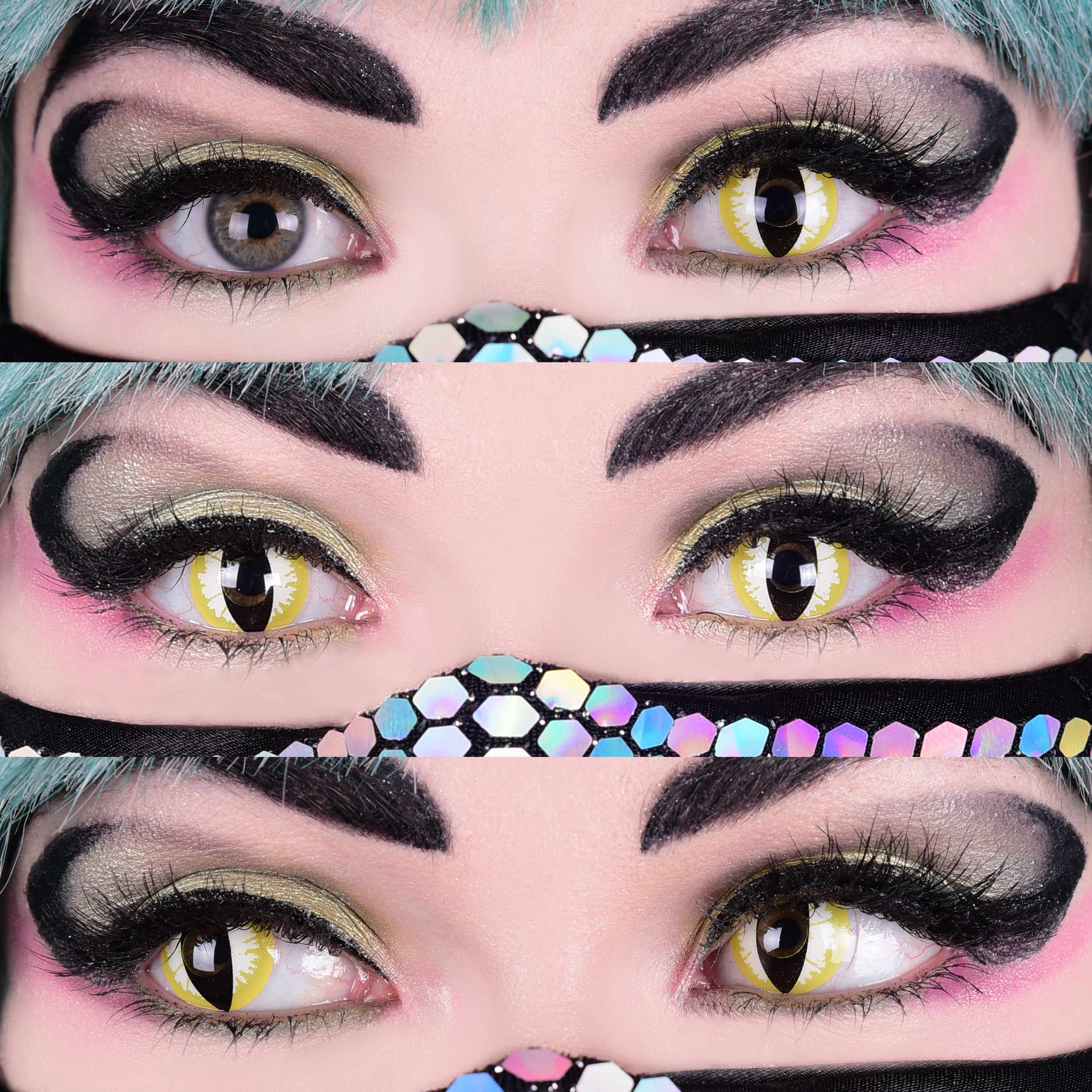 Primal Thriller lentilles jaunes œil de chat