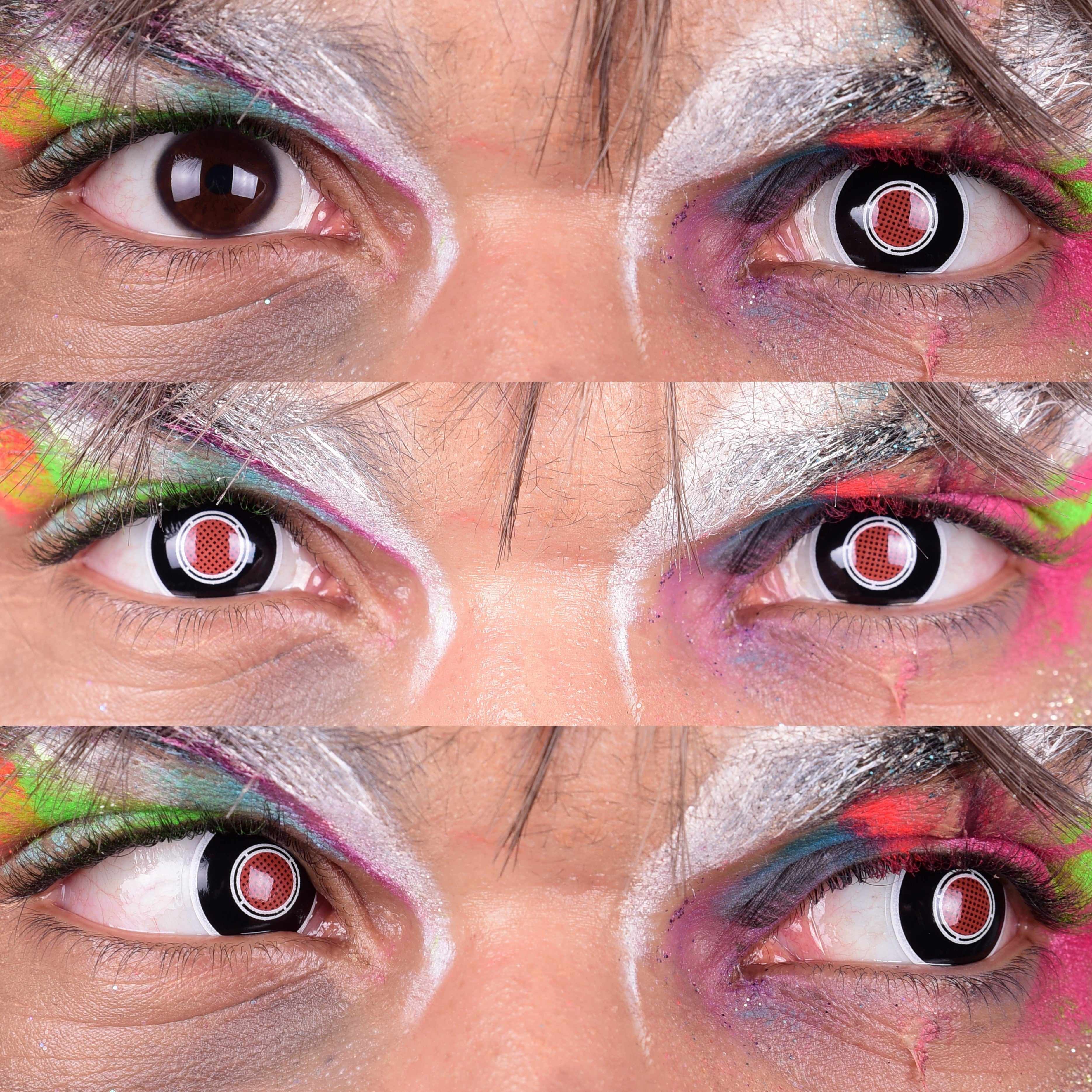 PRIMAL Terminator II lentilles fantaisie grise rouge