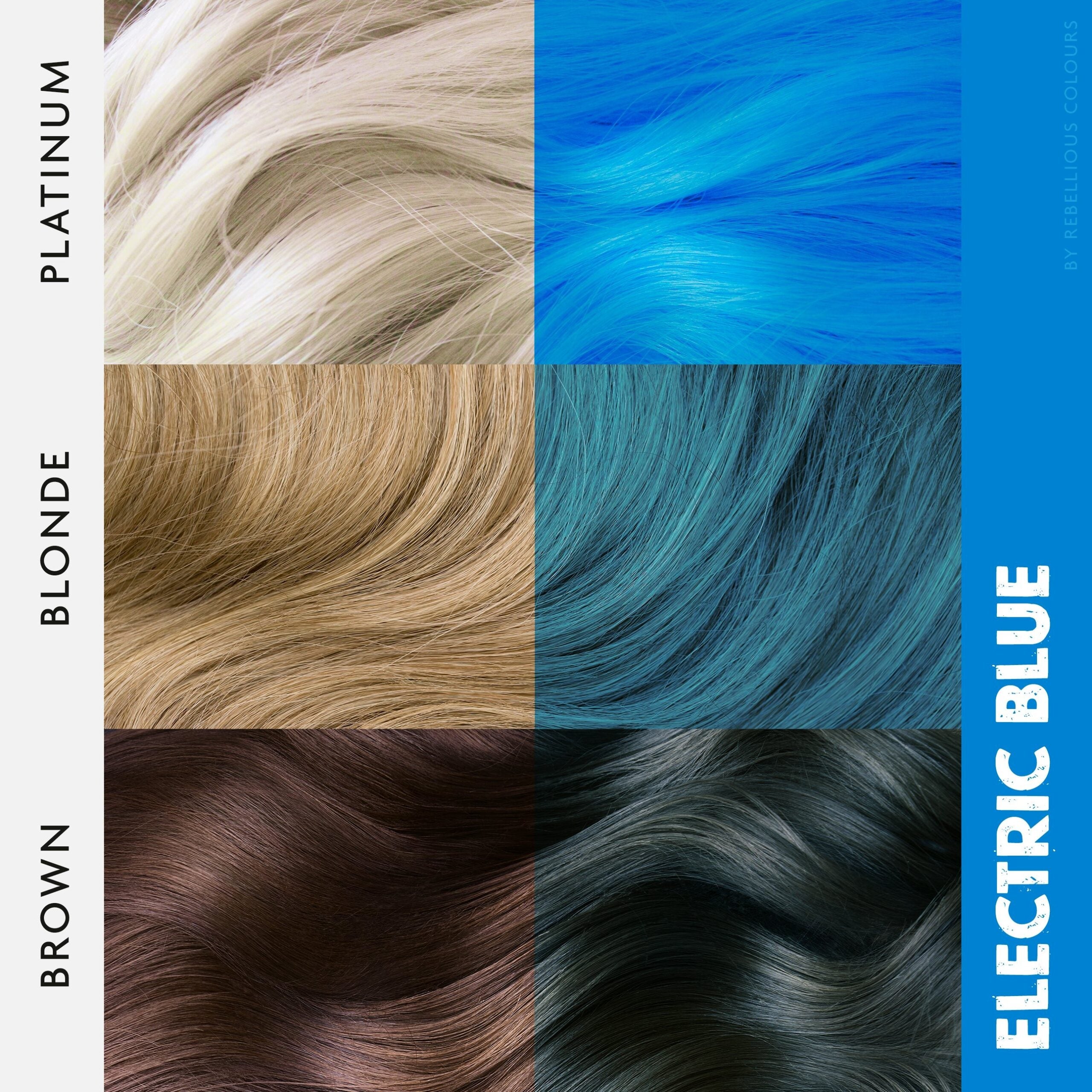 Rebellious Electric Blue coloration semi-permanente bleue 100 ml