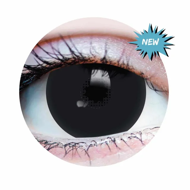 Primal Black Mini Sclera lentilles noires opaques noir total