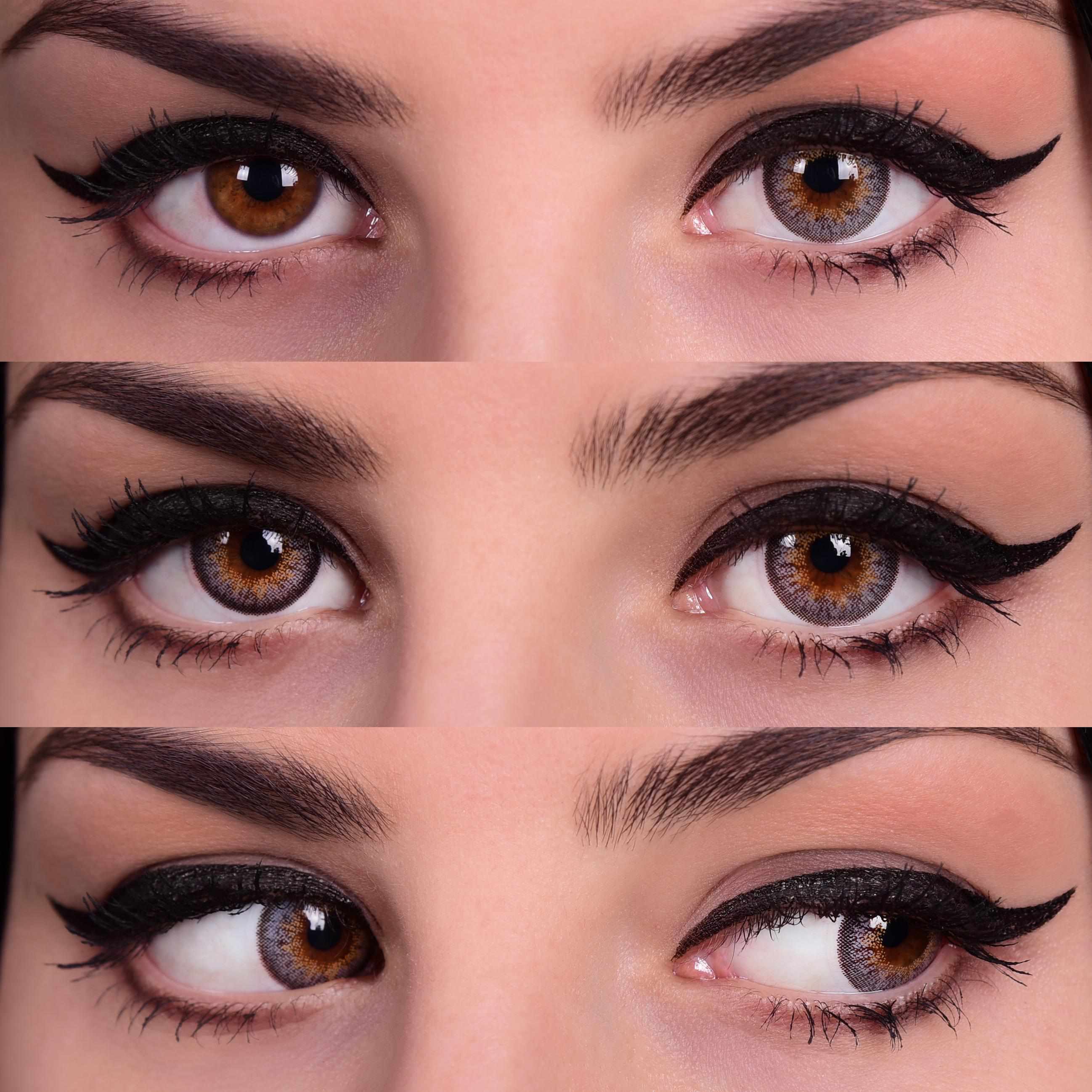 PRIMAL Sunrise Ash lentilles grises miel marron