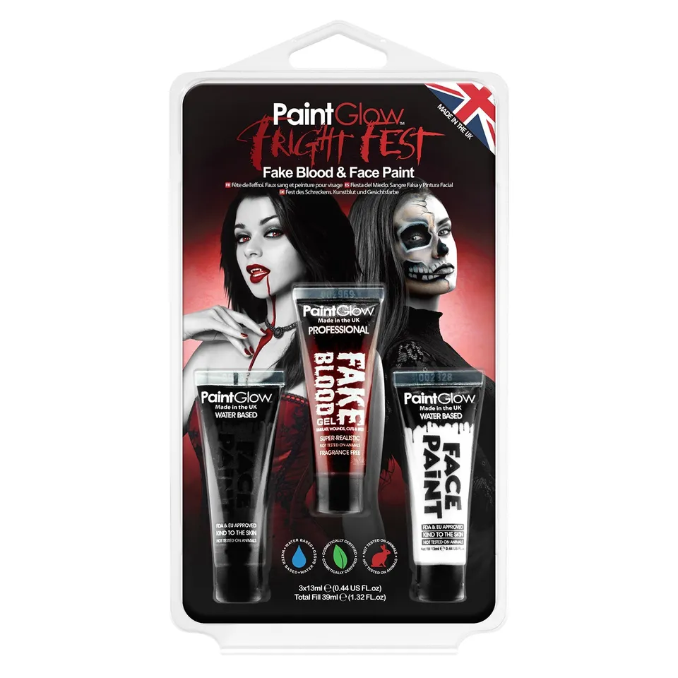 PRIMAL Fright Fest kit faux sang et peintures visage