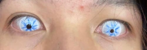 PRIMAL Thor lentilles de contact blanches bleues cosplay