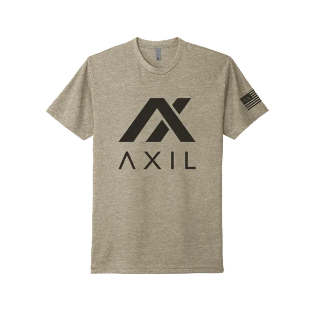 AXIL Logo T-shirt coton noir coupe confort