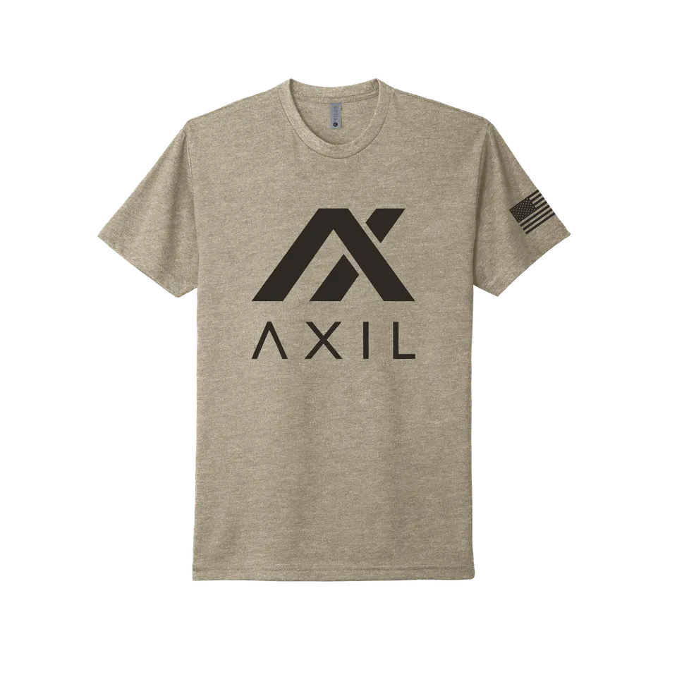 AXIL Logo T-shirt coton noir coupe confort
