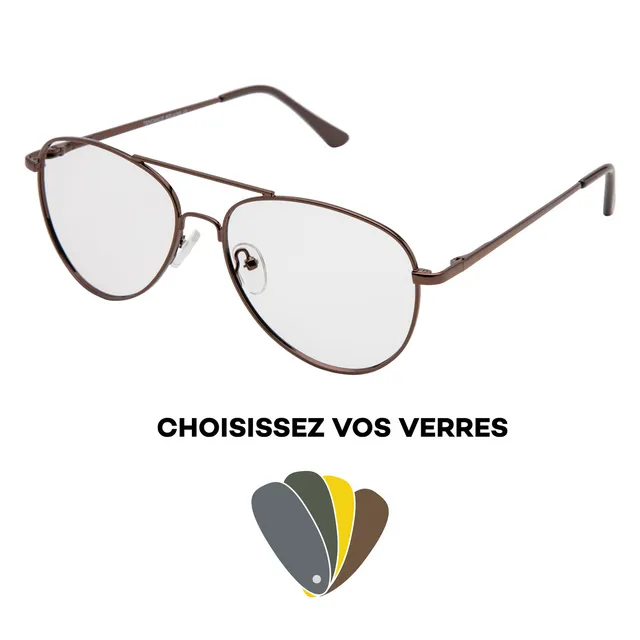 JHB 100M lunettes solaires verres au choix pochette