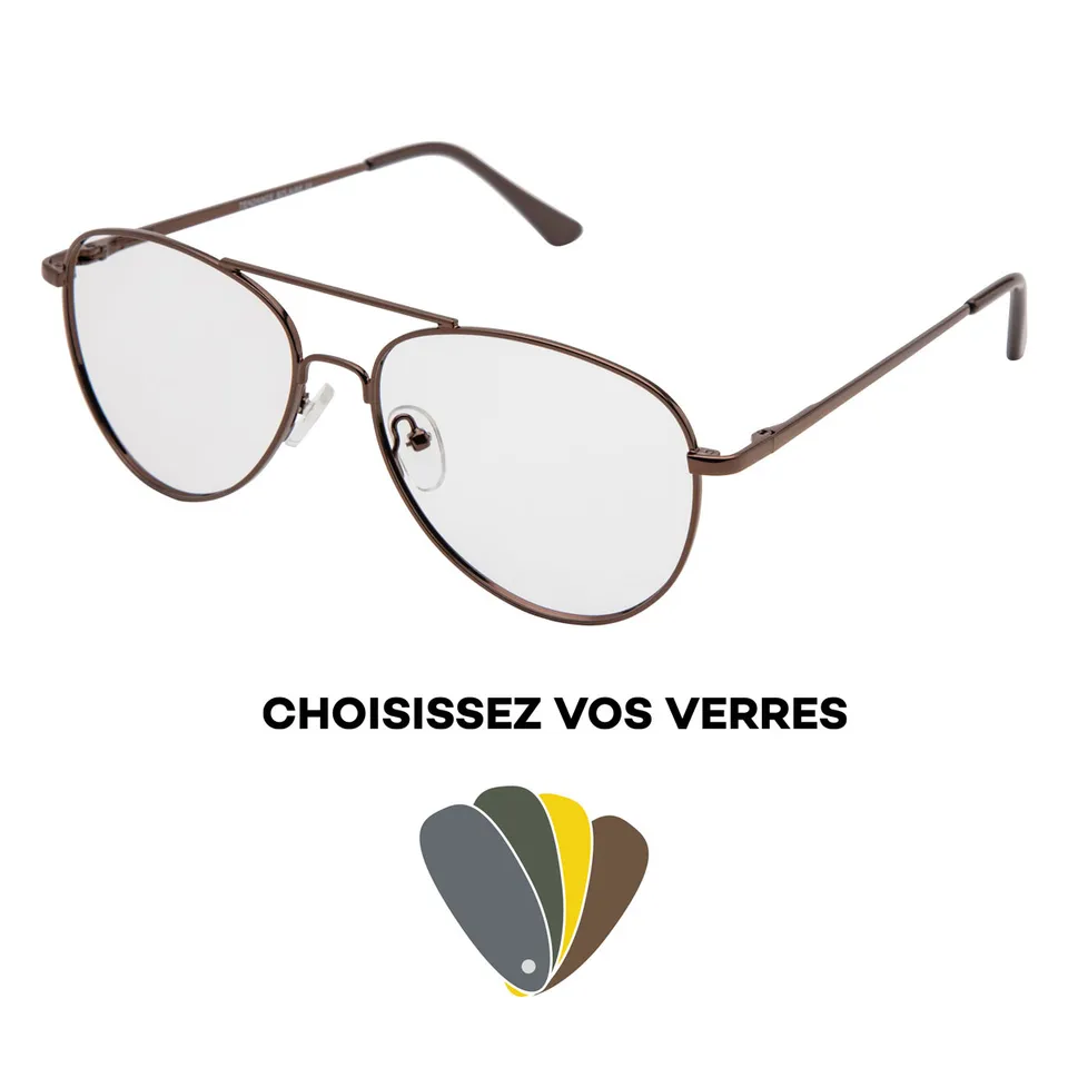 JHB 100M lunettes solaires verres au choix pochette