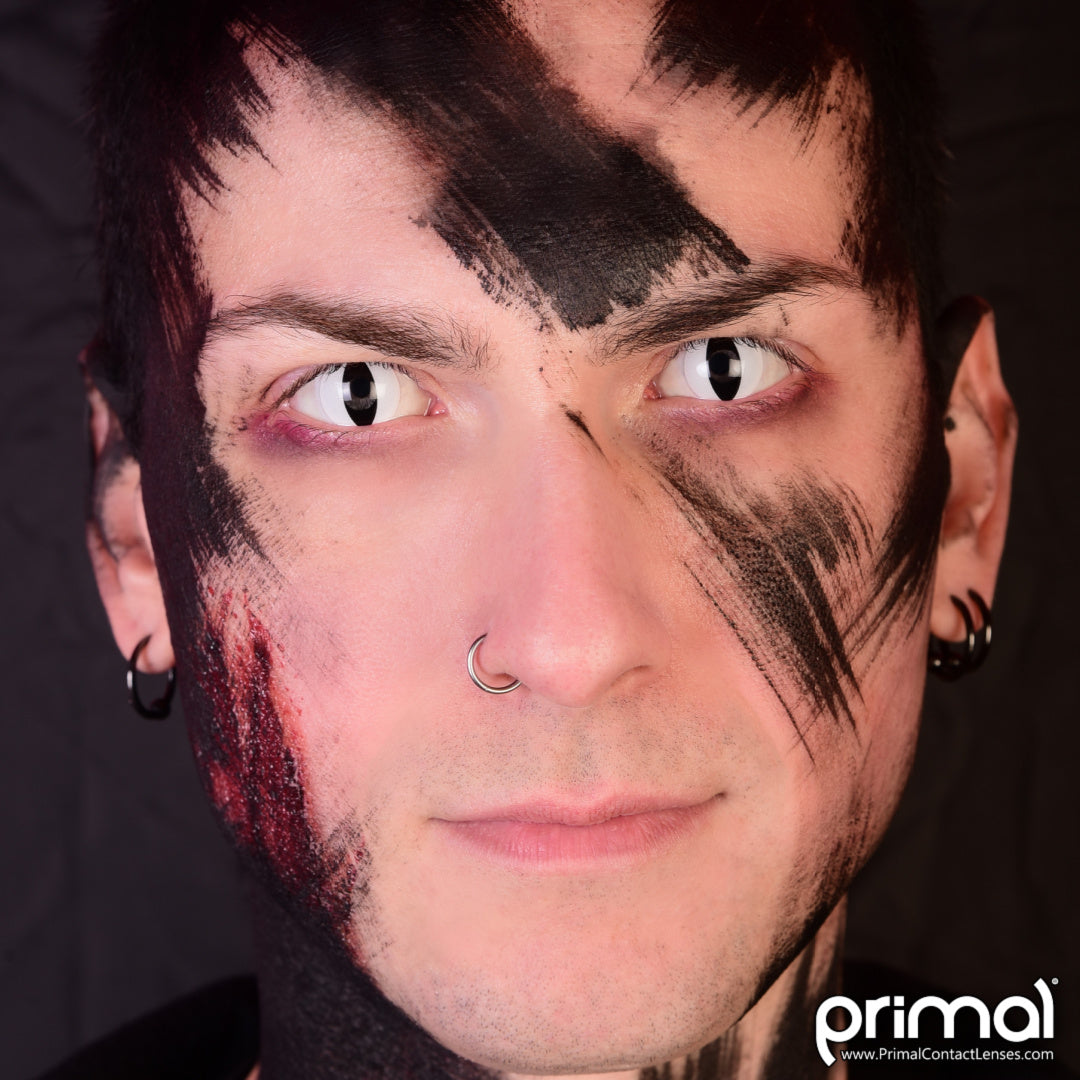 PRIMAL Venom lentilles de contact blanches opaques