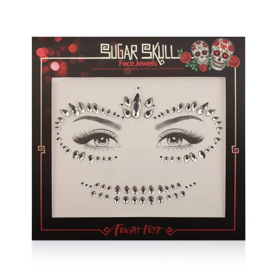 Primal Fright Fest Sugar Skull strass visage halloween