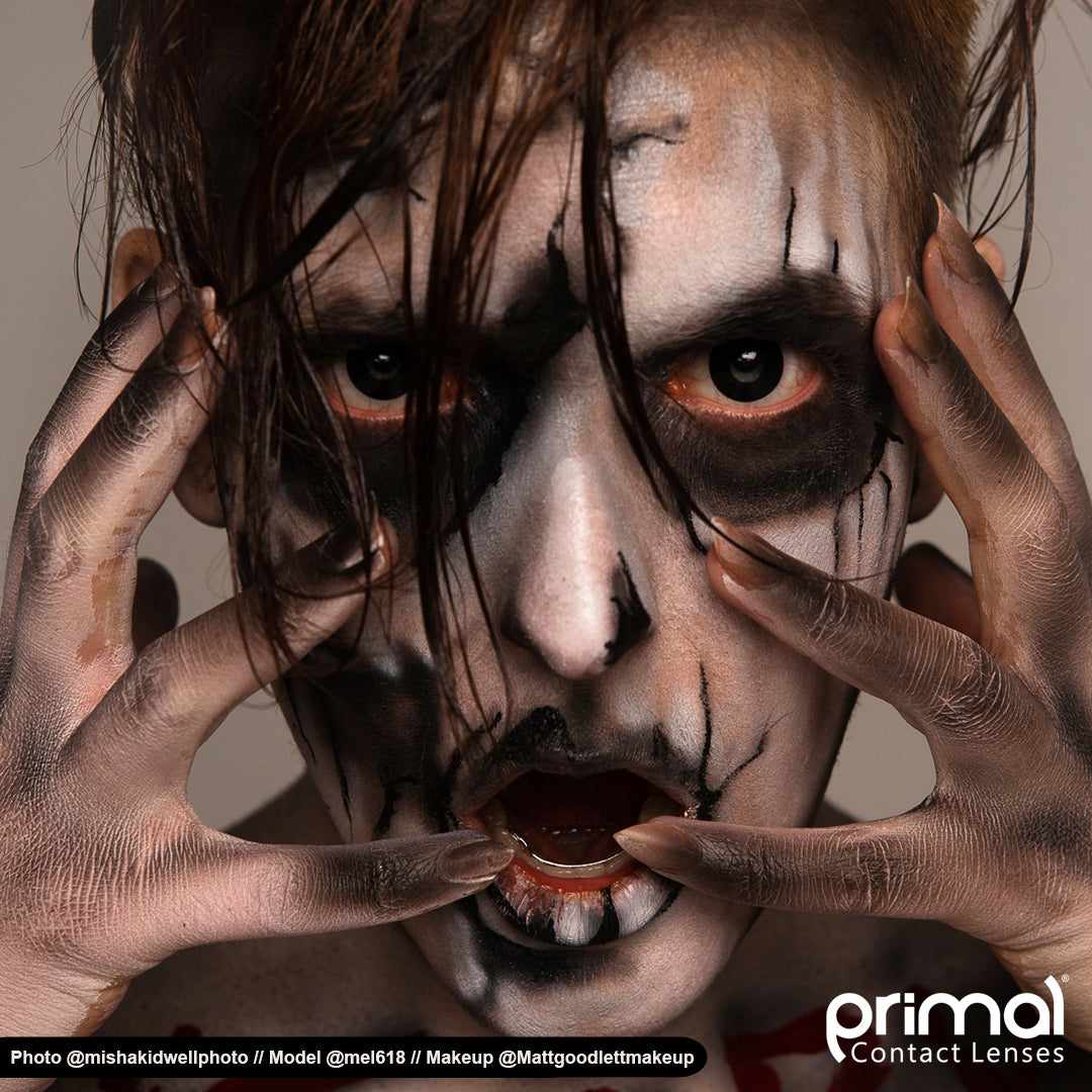 PRIMAL Possessed lentilles de contact noires opaques