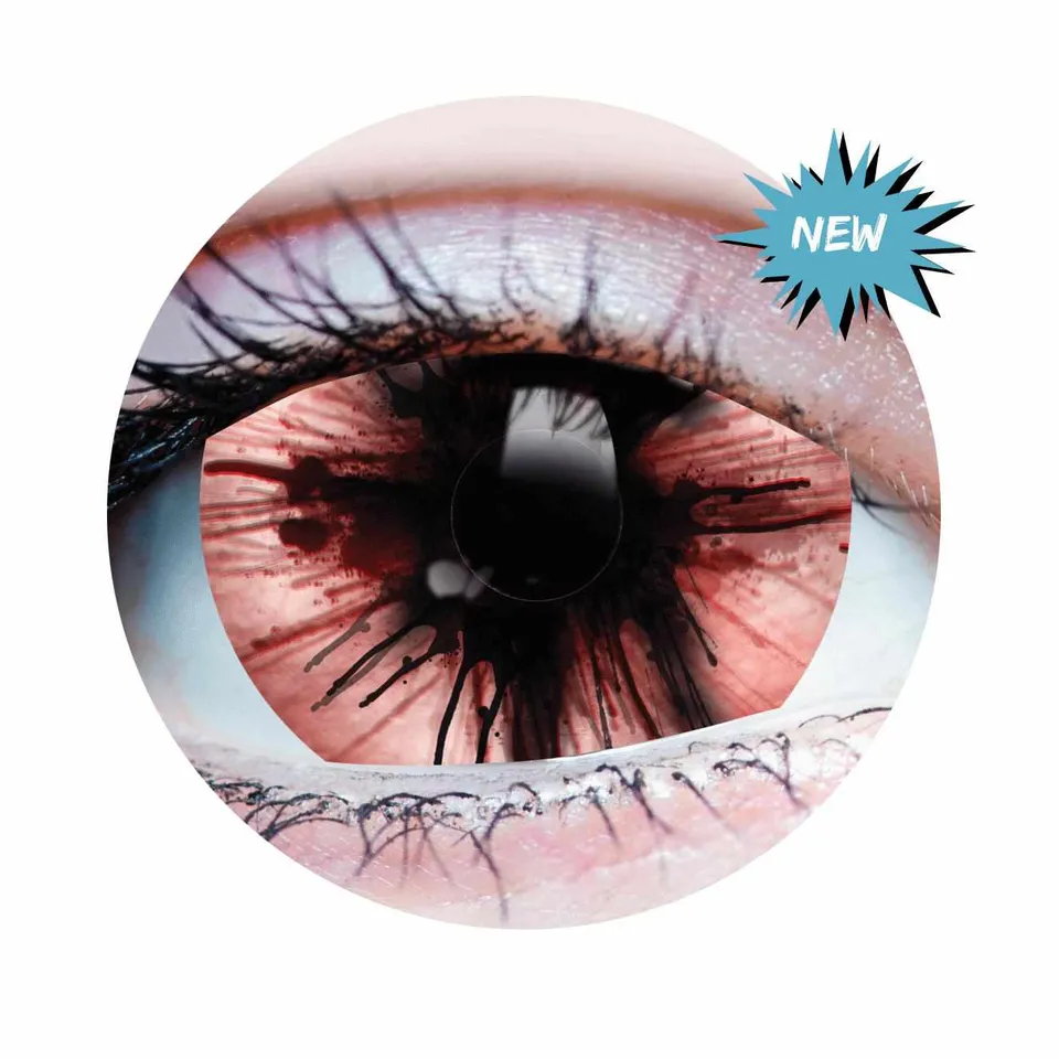 PRIMAL Doom lentilles rouges cosplay post-apocalyptique