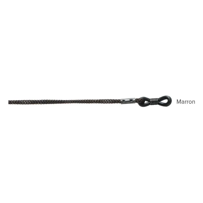 JHB Réf 001 cordon polyamide marron 2mm 12 pièces