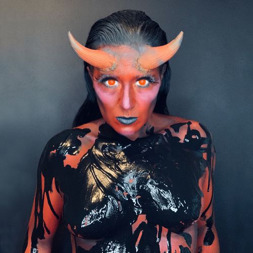 PRIMAL X-Ray lentilles cosplay rouges effet aveugle