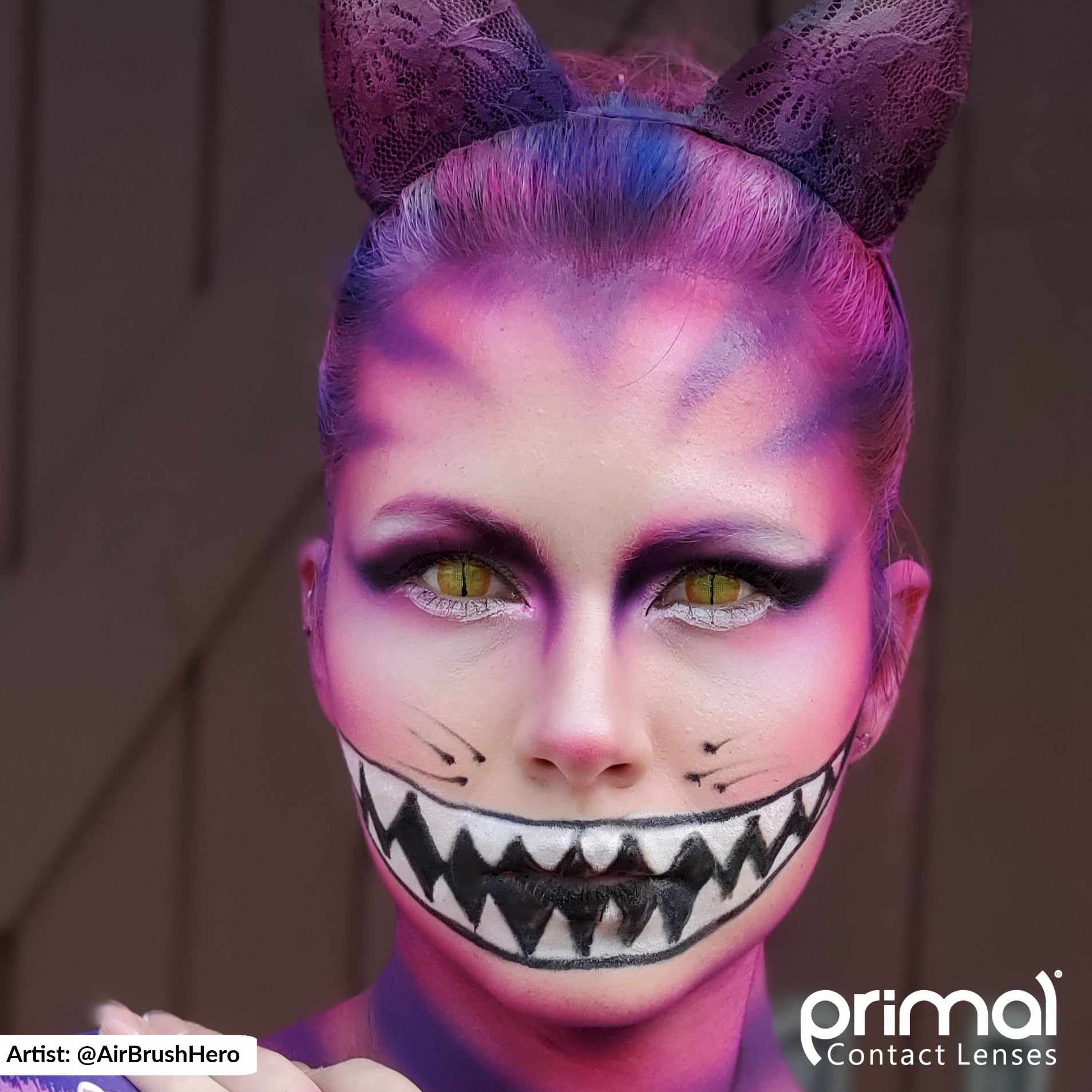 PRIMAL Jurassic I lentilles couleur jaune reptile