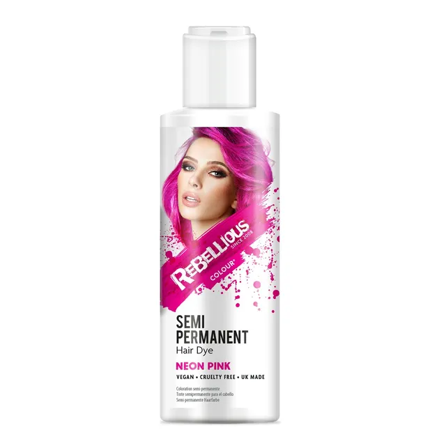 Rebellious UV Pink coloration cheveux rose neon 100 ml