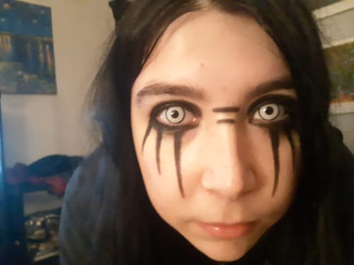 PRIMAL Zombie II lentilles de contact blanc