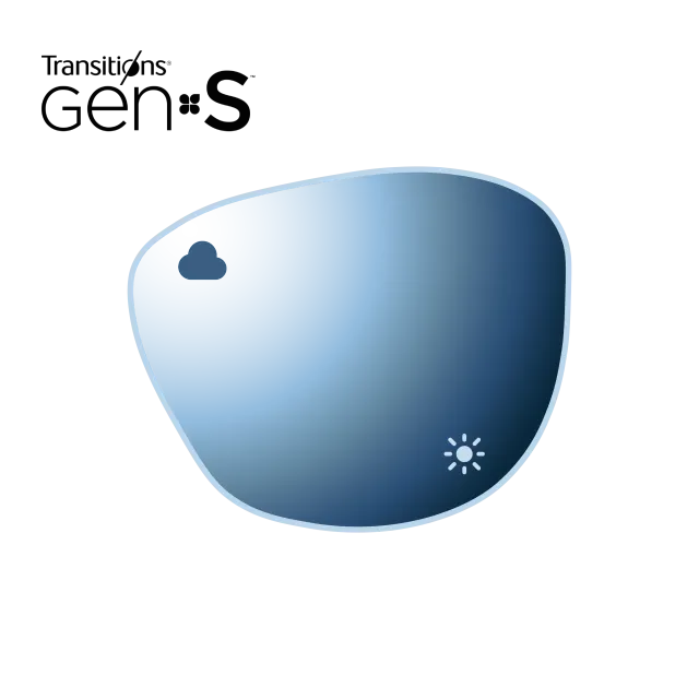 METAOPTICS Transitions Gen S Miroir verres unifocaux Saphir