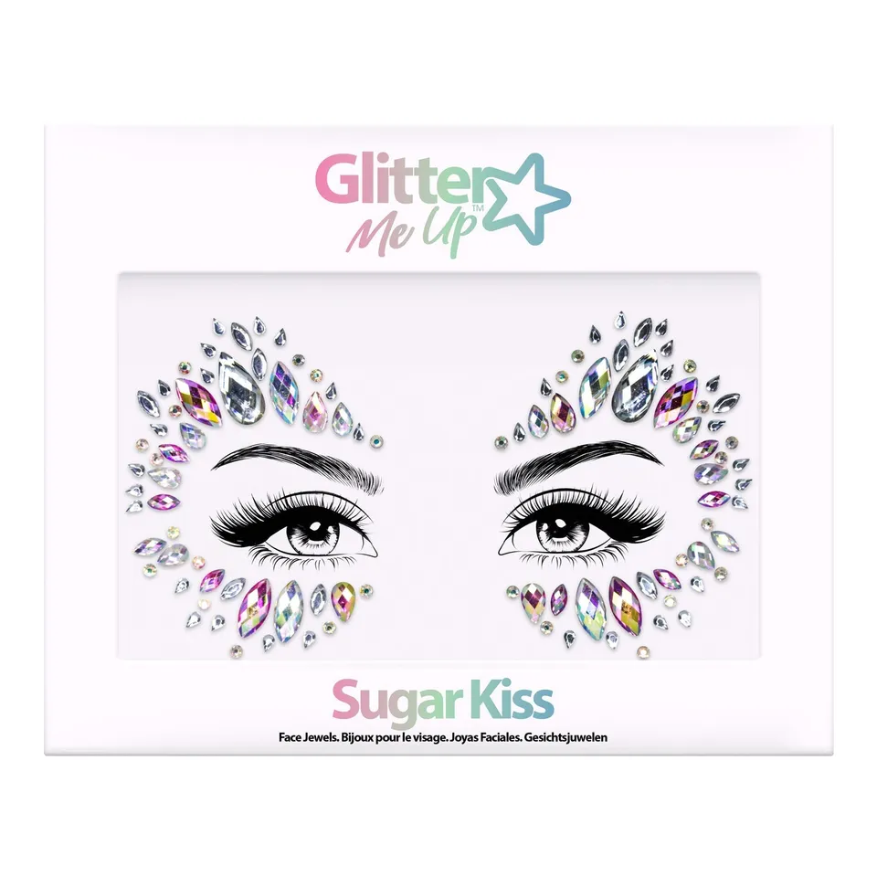 PRIMAL Glitter Me Up Sugar Kiss strass visage réutilisable
