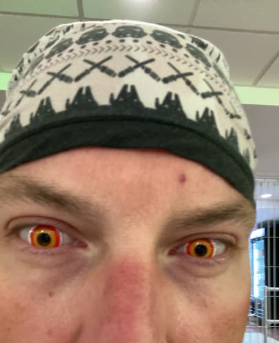 PRIMAL Sith lentilles de contact jaunes et rouges