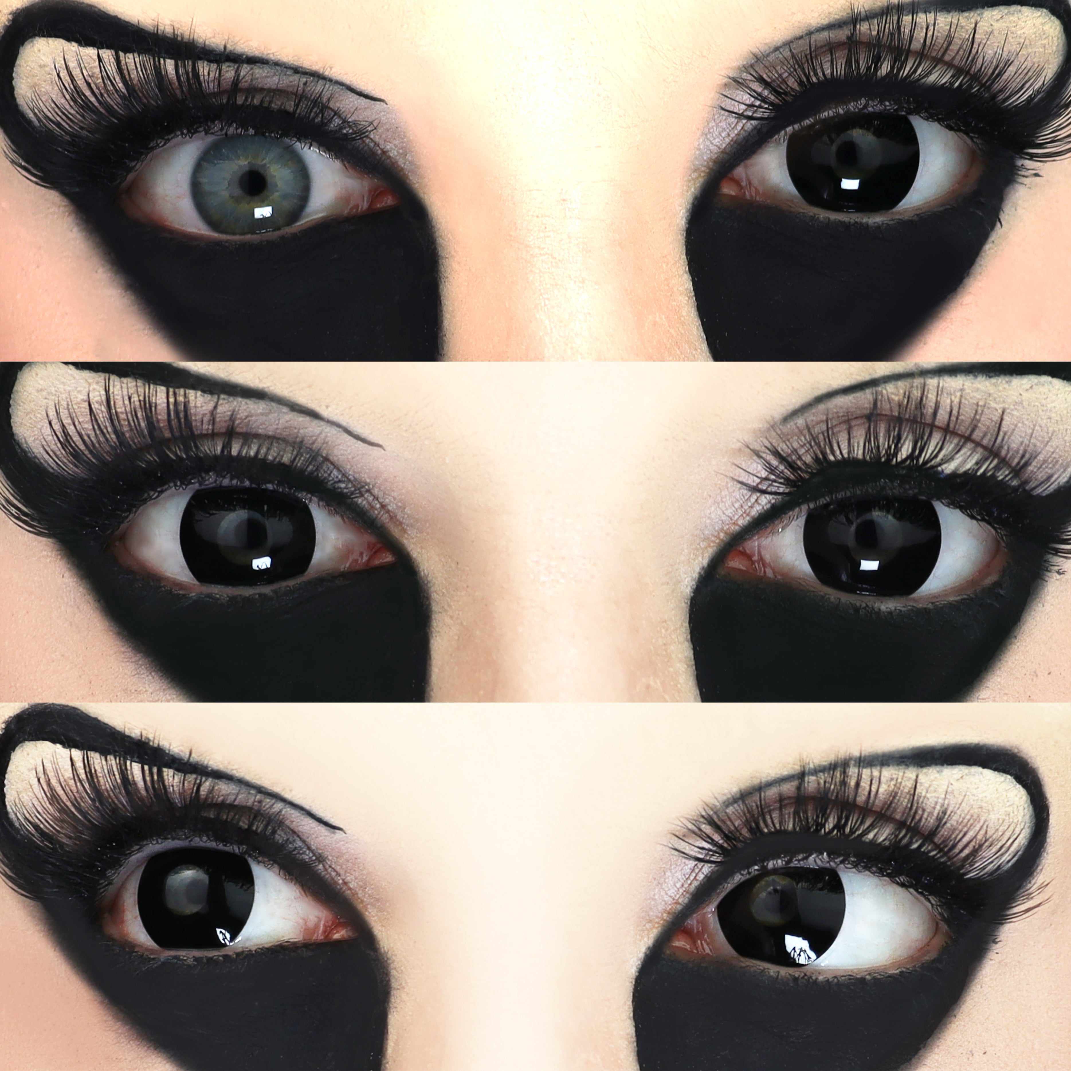 PRIMAL Possessed lentilles de contact noires opaques