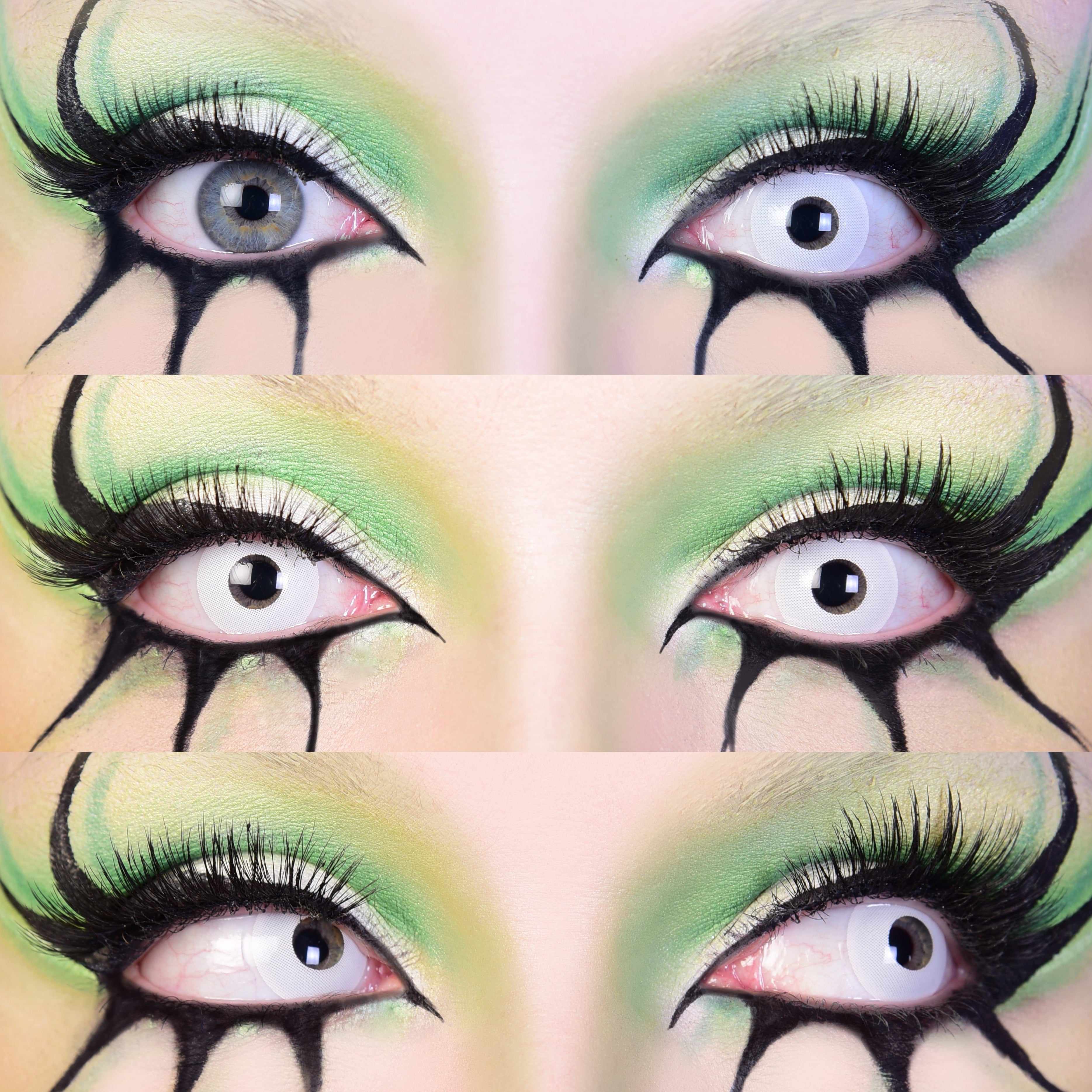 PRIMAL Zombie I lentilles blanches opaques zombie aveugle