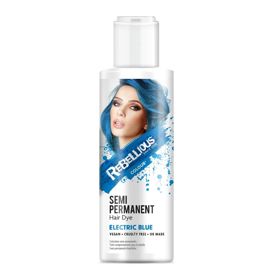 Rebellious Electric Blue coloration semi-permanente bleue 100 ml
